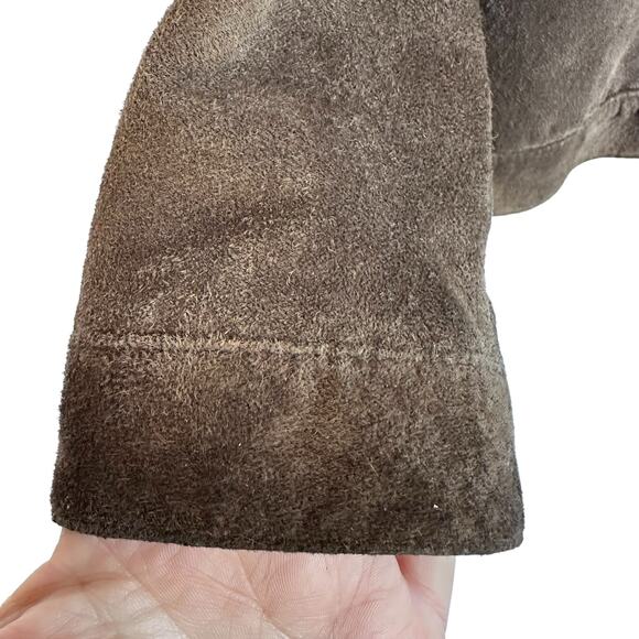 VTG Suede Leather Jacket Women XL Western Festival Boho Quiet Luxury Quality - Picture 4 of 13
